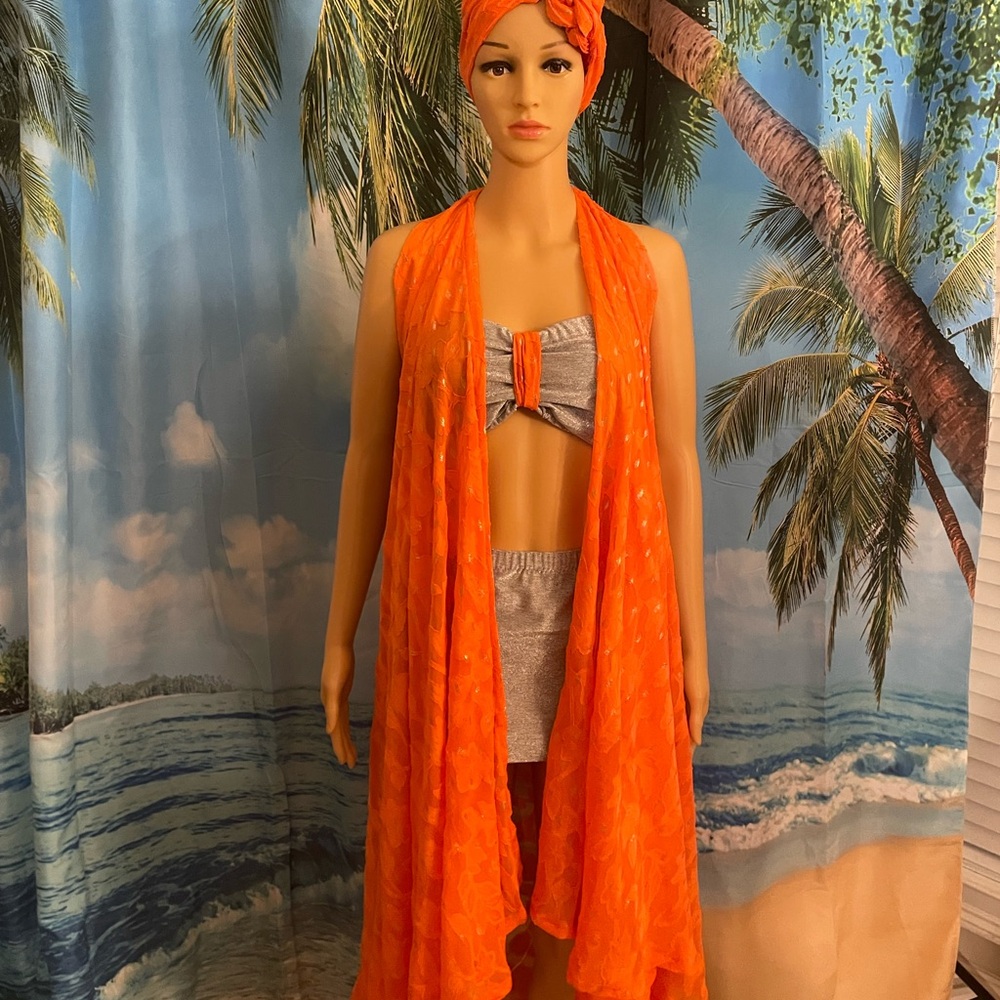 7-Way 3-pc Skirt Beach Cover-Up Resort Wear
